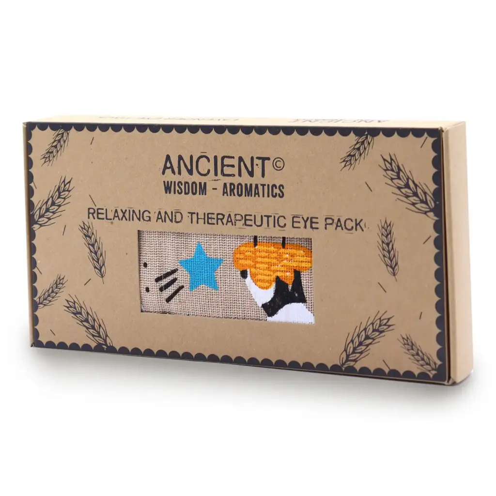 Lavender Natural Cotton and Juco Eye Pillow in Gift Box – Sleepy Panda | www.artisangoods.co.uk