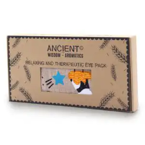 Lavender Natural Cotton and Juco Eye Pillow in Gift Box – Sleepy Panda | www.artisangoods.co.uk 1