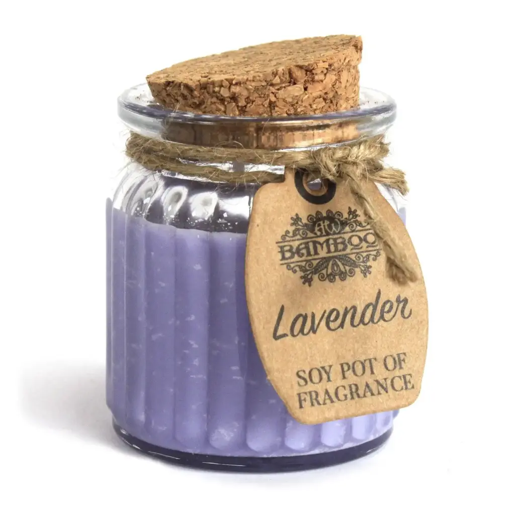 Lavender Soy Pot of Fragrance Candles | www.artisangoods.co.uk