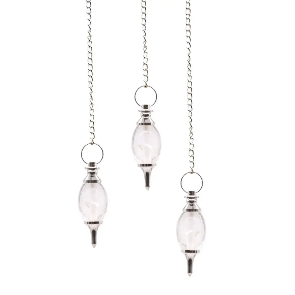 Lingam Shaped Gemstone Pendulum – Rock Quartz | www.artisangoods.co.uk