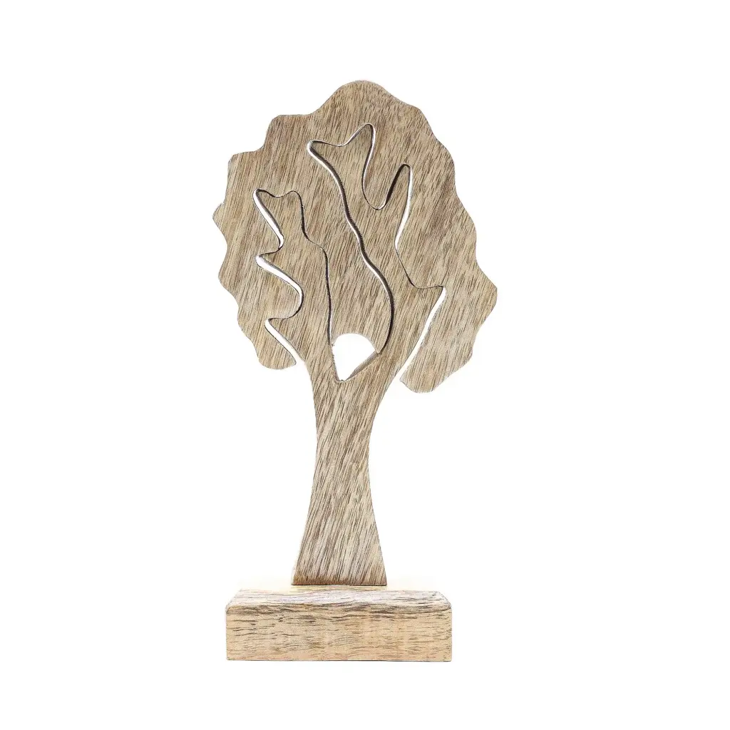 Lost in the Forrest –  Single Tree 3D Wooden Decoration – 20x10cm | www.artisangoods.co.uk 3