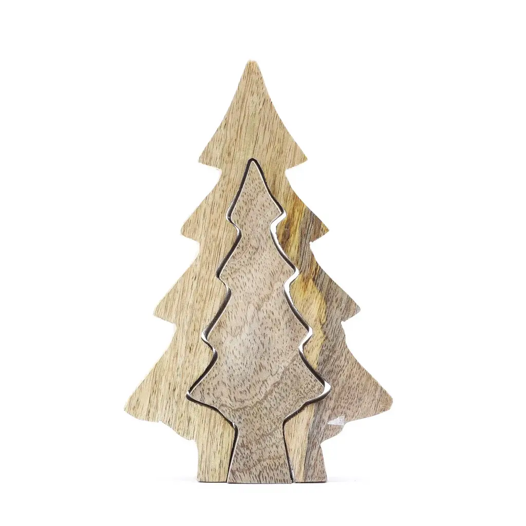Lost in the Forrest – Small Tree in a Tree Wooden Decoration – 15x10cm | www.artisangoods.co.uk