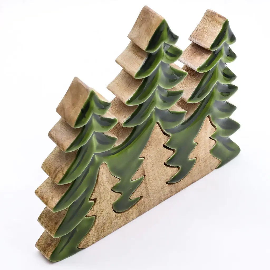Lost in the Forrest – Three Trees 3D Wooden Decoration – 20x23cm | www.artisangoods.co.uk 8