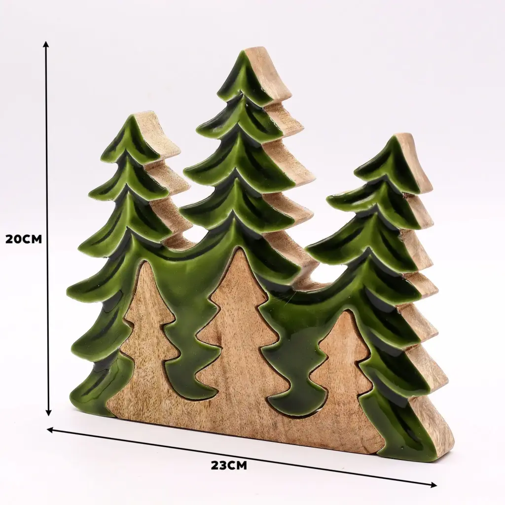 Lost in the Forrest – Three Trees 3D Wooden Decoration – 20x23cm | www.artisangoods.co.uk 7
