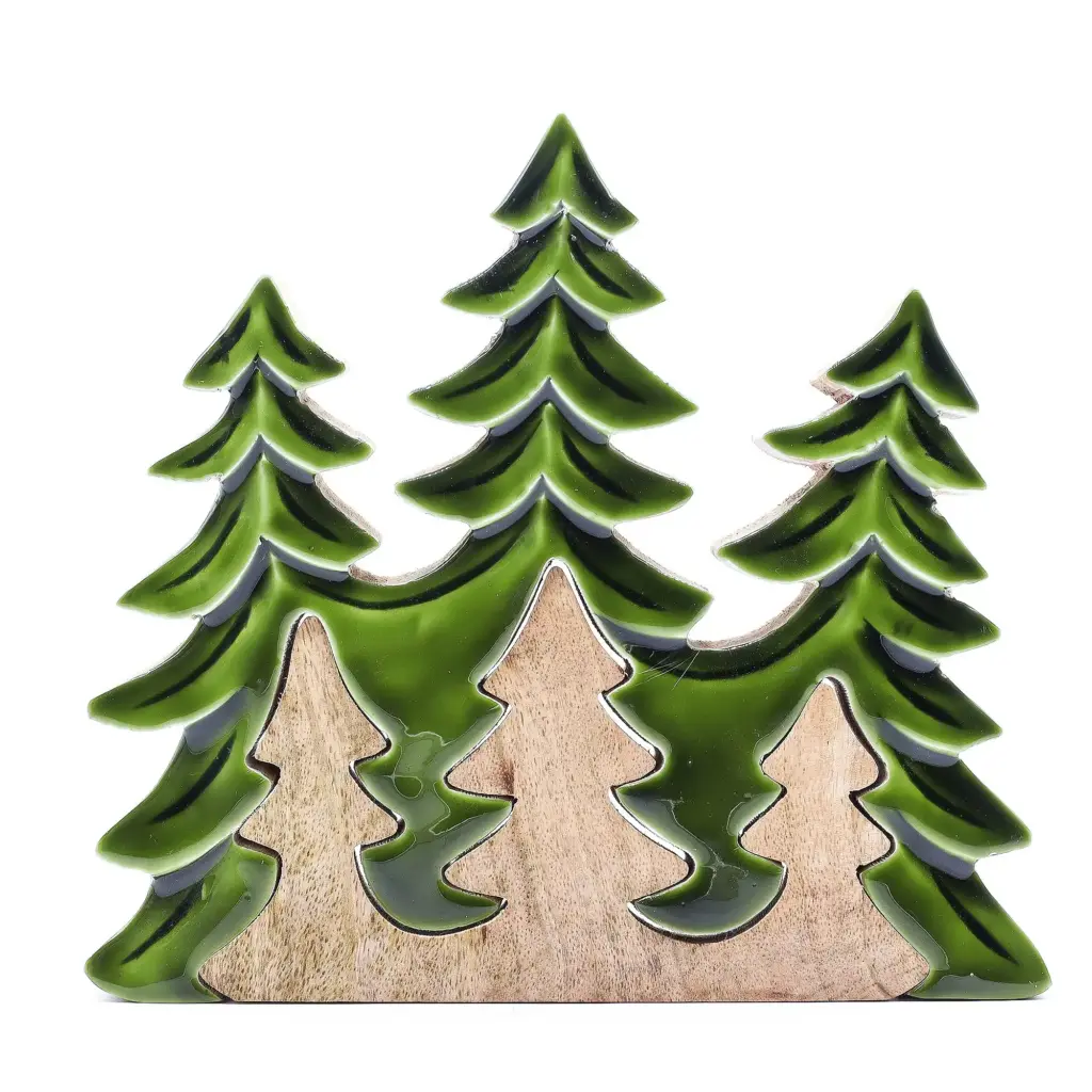 Lost in the Forrest – Three Trees 3D Wooden Decoration – 20x23cm | www.artisangoods.co.uk