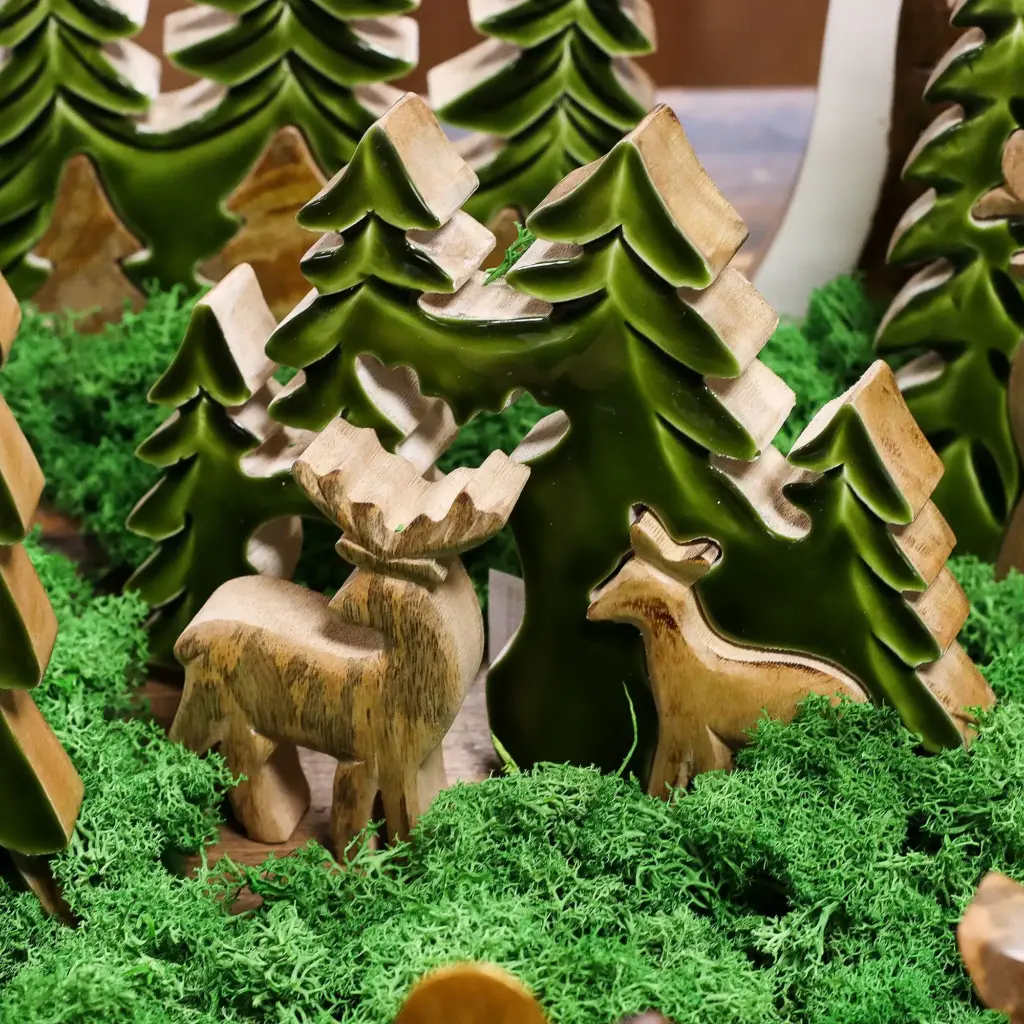 Lost in the Forrest –  Two Dear in the Forrest 3D Wooden Decoration – 18x23cm | www.artisangoods.co.uk 5