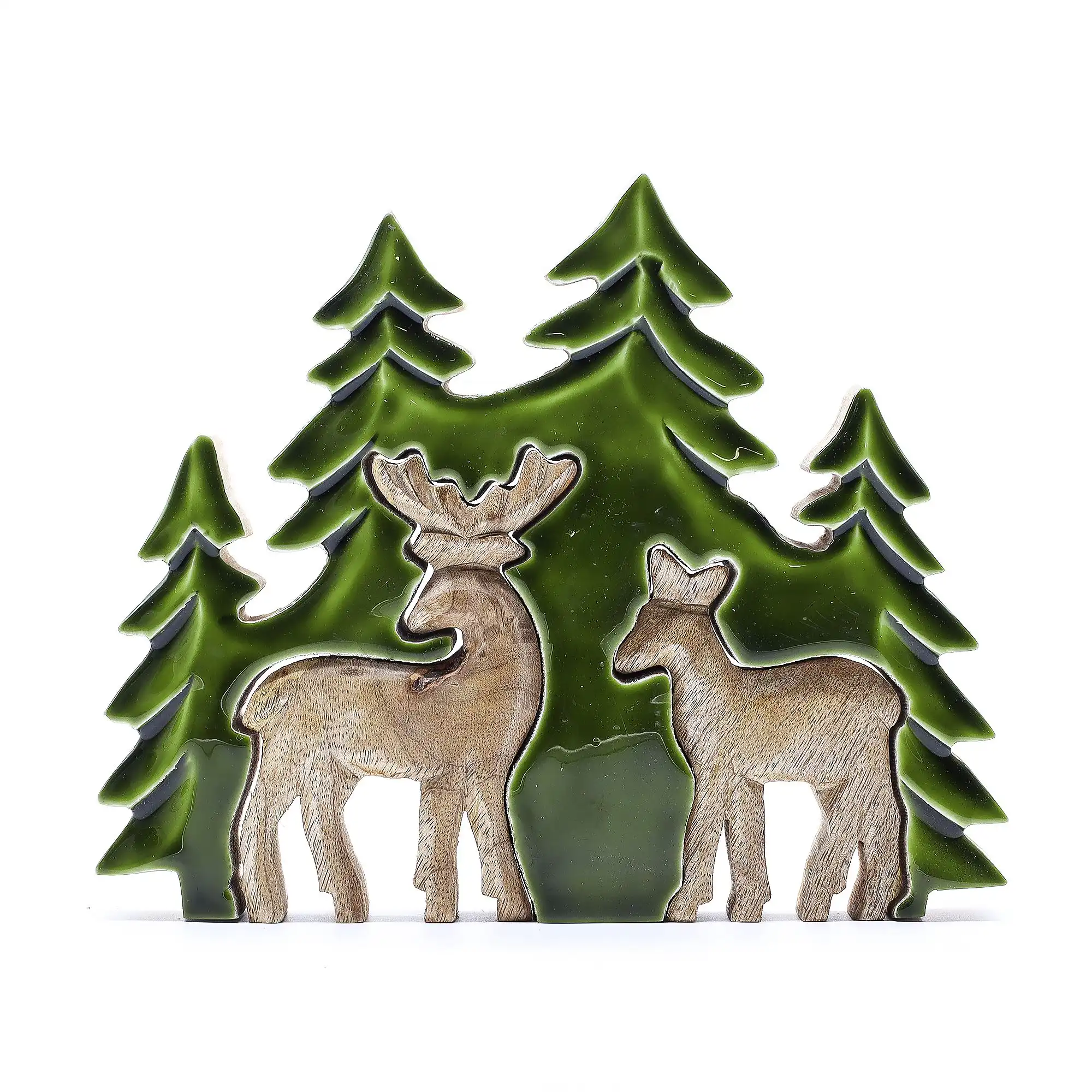 Lost in the Forrest – Two Dear in the Forrest 3D Wooden Decoration – 18x23cm | www.artisangoods.co.uk 5 Lost in the Forrest – Two Dear in the Forrest 3D Wooden Decoration – 18x23cm | www.artisangoods.co.uk 4