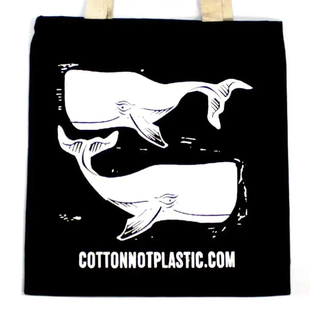 Lrg Black 8oz Cotton Bag 38x42cm – WHALES – WHITE | www.artisangoods.co.uk Lrg Black 8oz Cotton Bag 38x42cm – WHALES – WHITE | www.artisangoods.co.uk