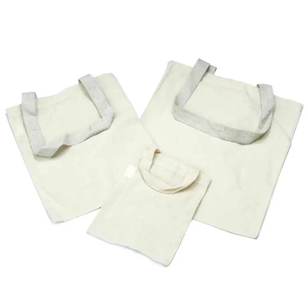 Lrg Natural 6oz Cotton Bag 38x42cm | www.artisangoods.co.uk 2