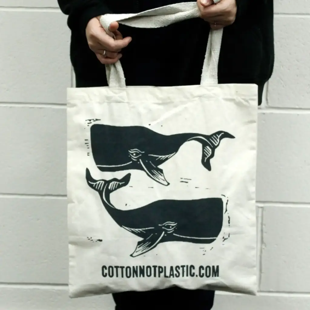 Lrg Natural 6oz Cotton Bag 38x42cm – WHALES | www.artisangoods.co.uk Lrg Natural 6oz Cotton Bag 38x42cm – WHALES | www.artisangoods.co.uk