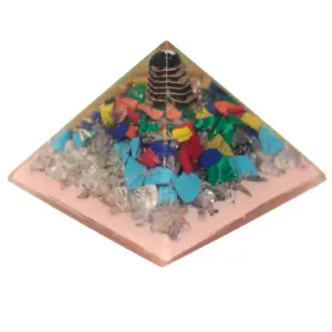 Lrg Organite Pyramid 70mm – Tree（earth base) | www.artisangoods.co.uk 3