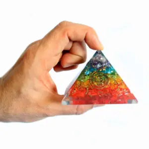 Lrg Orgonite Pyramid 70mm – Chakra Gemchips | www.artisangoods.co.uk 3