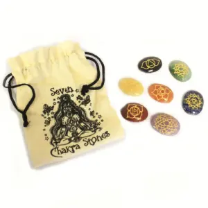 Lrg Stones Chakra Set ( oval shape ) | www.artisangoods.co.uk 3
