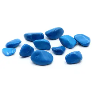 M Tumble Stone – Blue Howlite | www.artisangoods.co.uk
