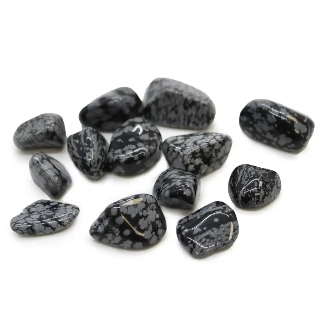 M Tumble Stone – Obsidian Snowflake | www.artisangoods.co.uk