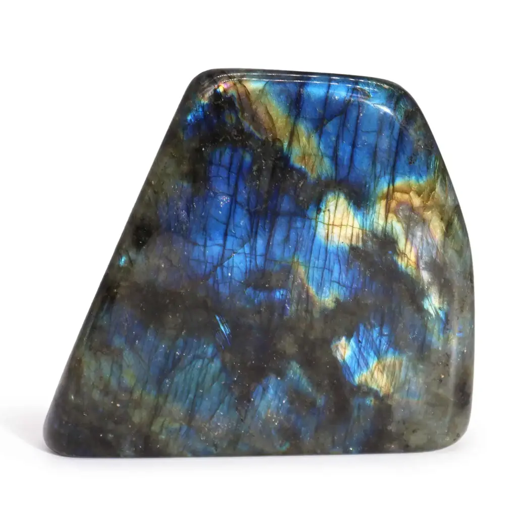 Madagascar Labradorite Statement Stone (approx 900-1100gms  140-170mm) | www.artisangoods.co.uk