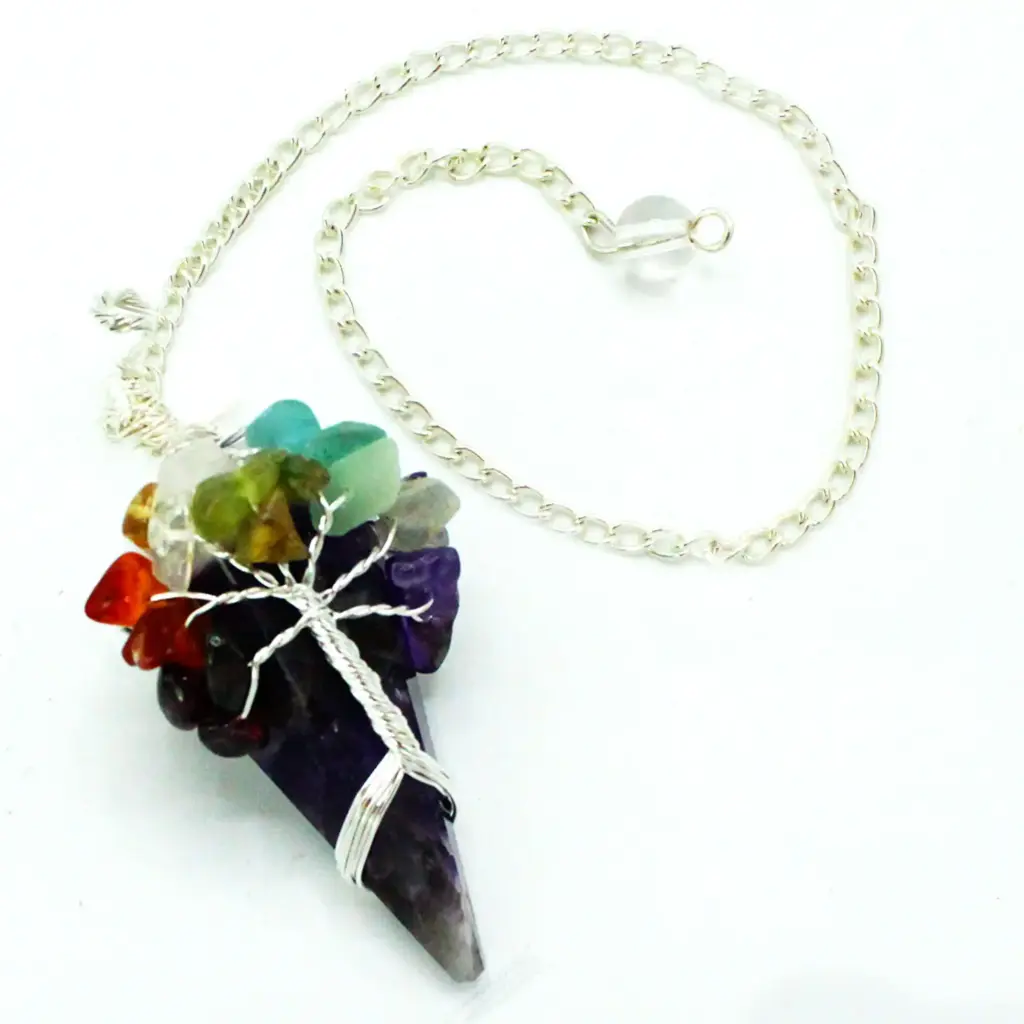 Magic Pendulum – Seven Chakra – Amethyst | www.artisangoods.co.uk 2