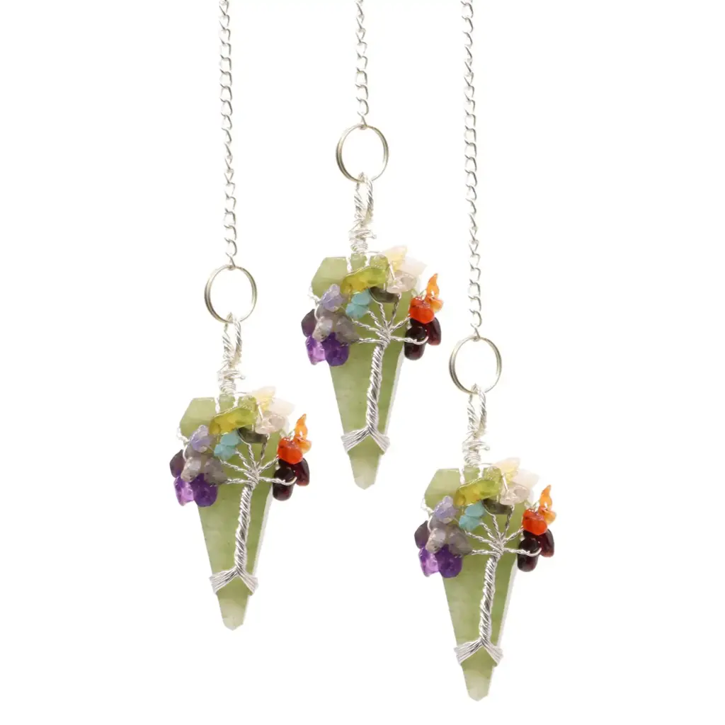Magic Pendulum – Seven Chakra – Aventurine | www.artisangoods.co.uk