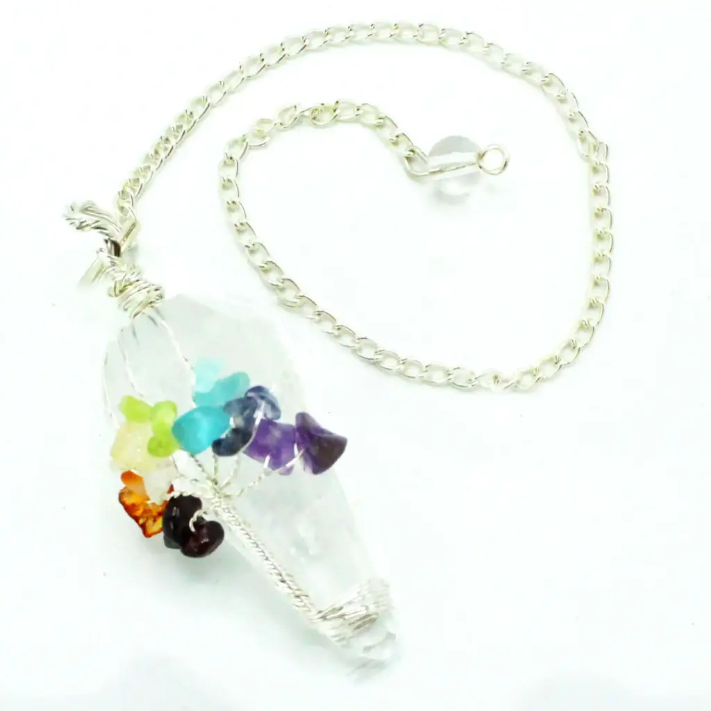 Magic Pendulum – Seven Chakra – Rock Quartz | www.artisangoods.co.uk 2