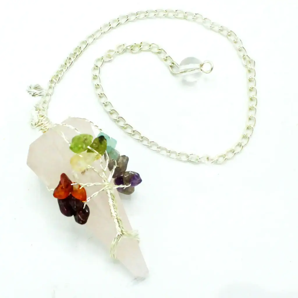Magic Pendulum – Seven Chakra – Rose Quartz | www.artisangoods.co.uk 2 Magic Pendulum – Seven Chakra – Rose Quartz | www.artisangoods.co.uk 2