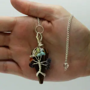 Magic Pendulum – Seven Chakra – Tigereye | www.artisangoods.co.uk 3
