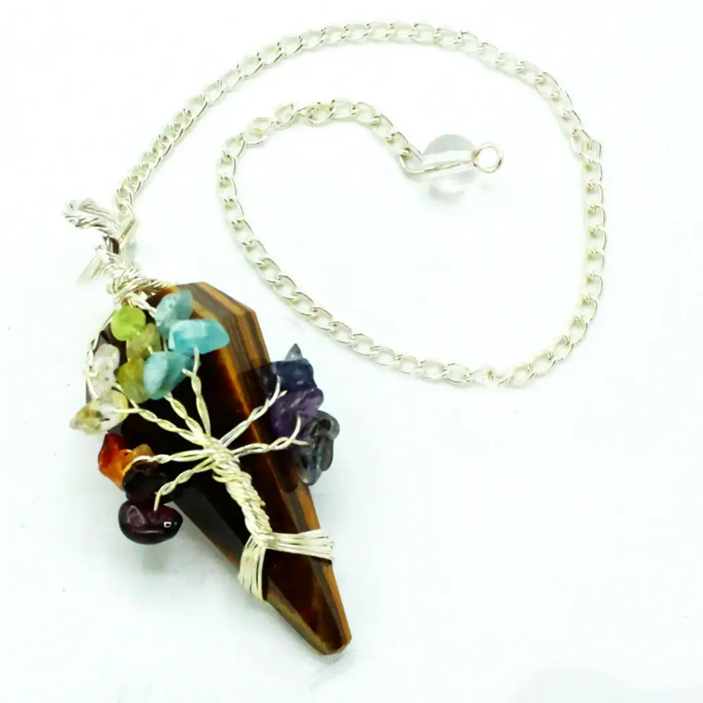 Magic Pendulum – Seven Chakra – Tigereye | www.artisangoods.co.uk 2 Magic Pendulum – Seven Chakra – Tigereye | www.artisangoods.co.uk 2