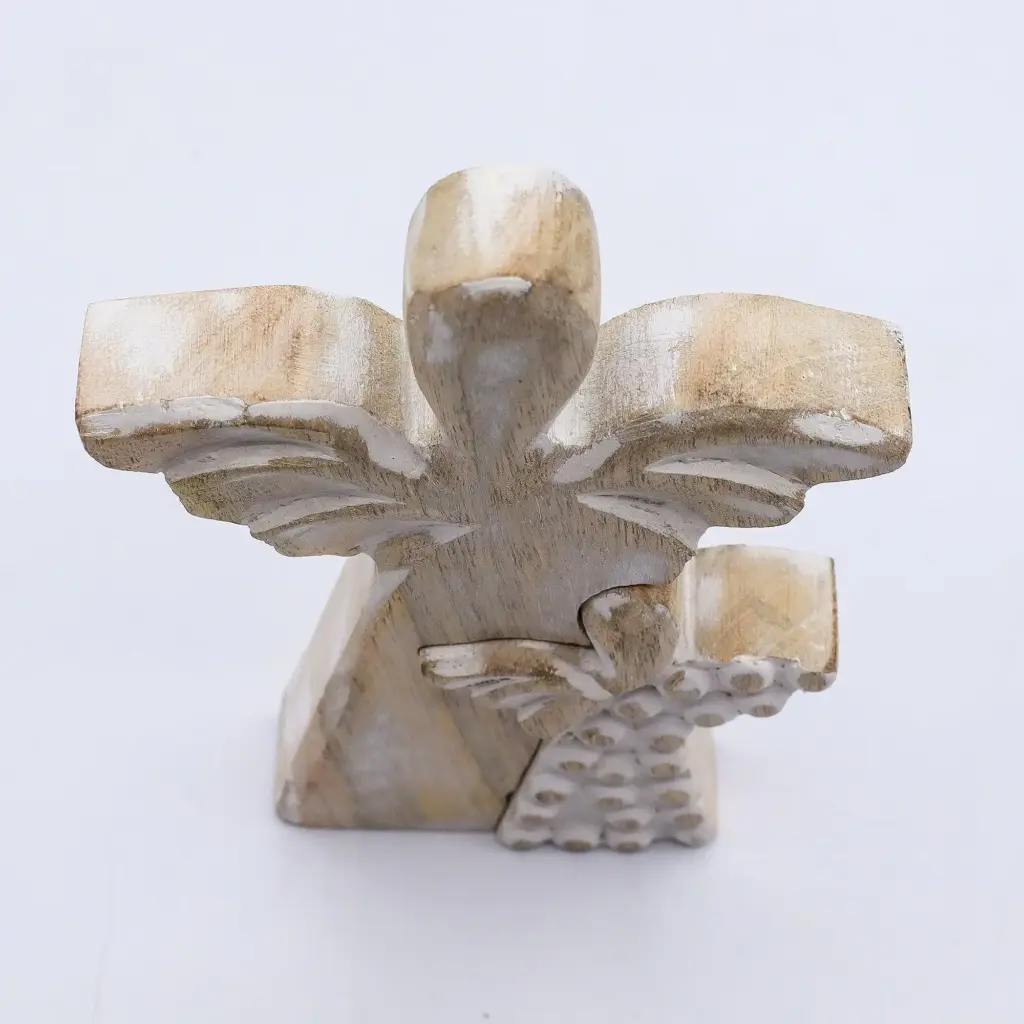Mango Wood Angel in Angel – Whitewash | www.artisangoods.co.uk 5 Mango Wood Angel in Angel – Whitewash | www.artisangoods.co.uk 5