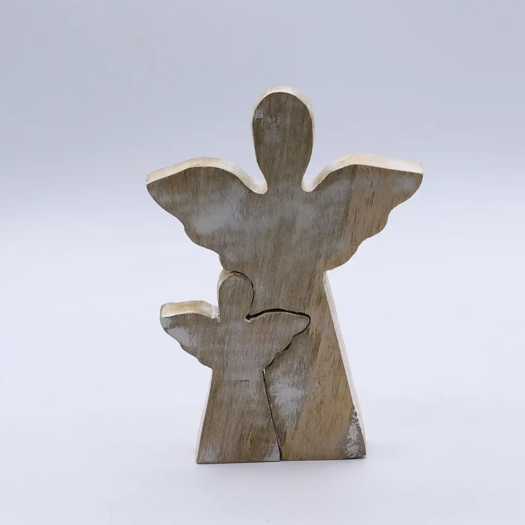 Mango Wood Angel in Angel – Whitewash | www.artisangoods.co.uk 4 Mango Wood Angel in Angel – Whitewash | www.artisangoods.co.uk 4