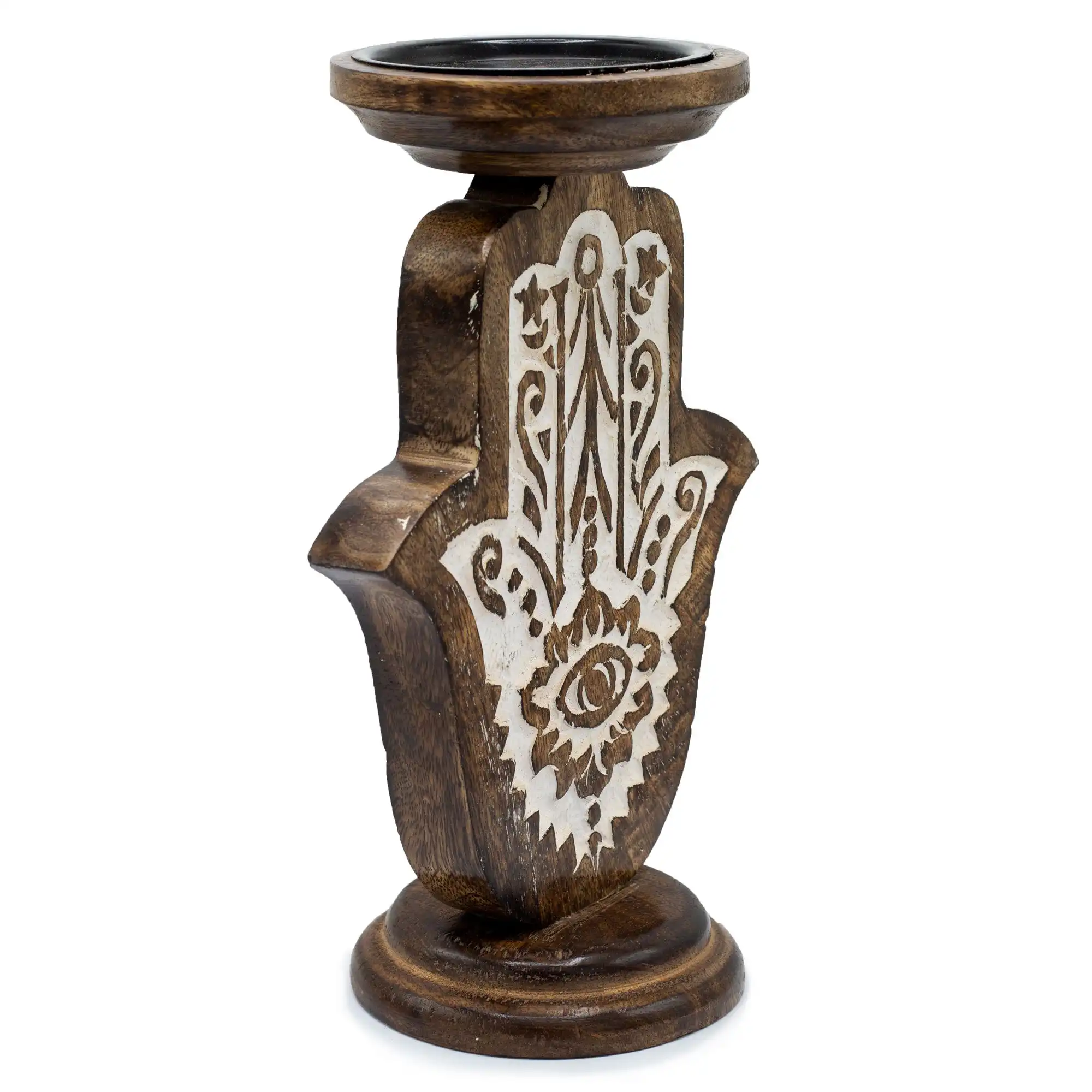 Mango Wood Candle Stand – Hamsa – Large | www.artisangoods.co.uk 4 Mango Wood Candle Stand – Hamsa – Large | www.artisangoods.co.uk 3
