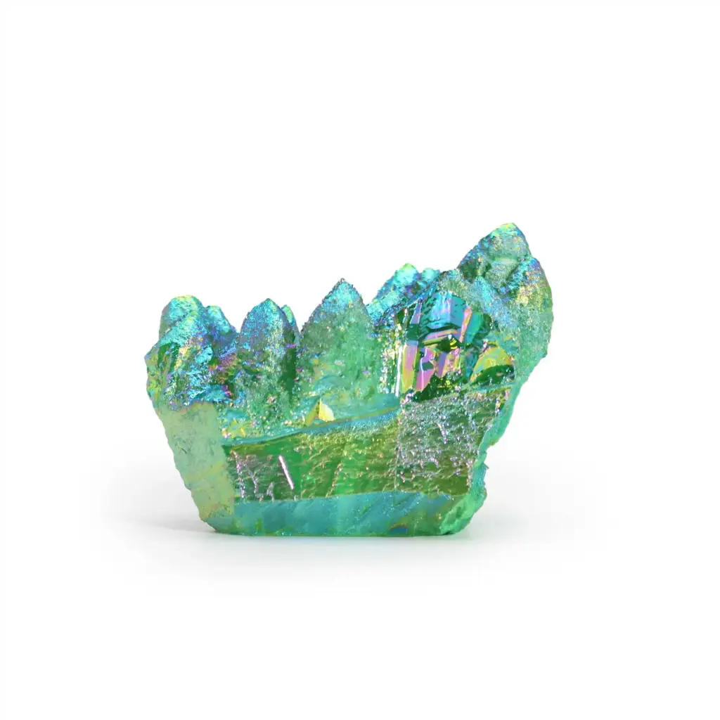 Med Enhanced Quartz – Aura Green Flame Quartz | www.artisangoods.co.uk