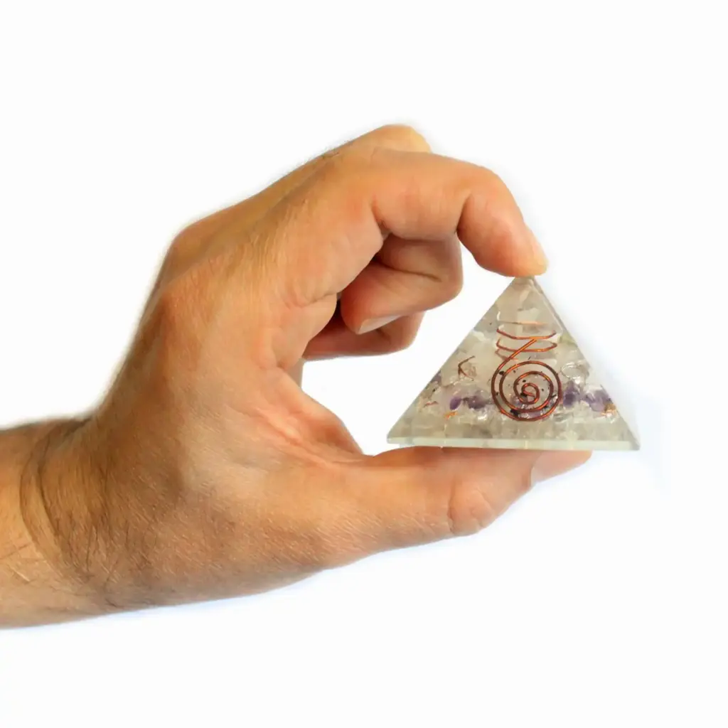Med Orgonite Pyramid 55mm Gemchips and Copper | www.artisangoods.co.uk 2 Med Orgonite Pyramid 55mm Gemchips and Copper | www.artisangoods.co.uk 2