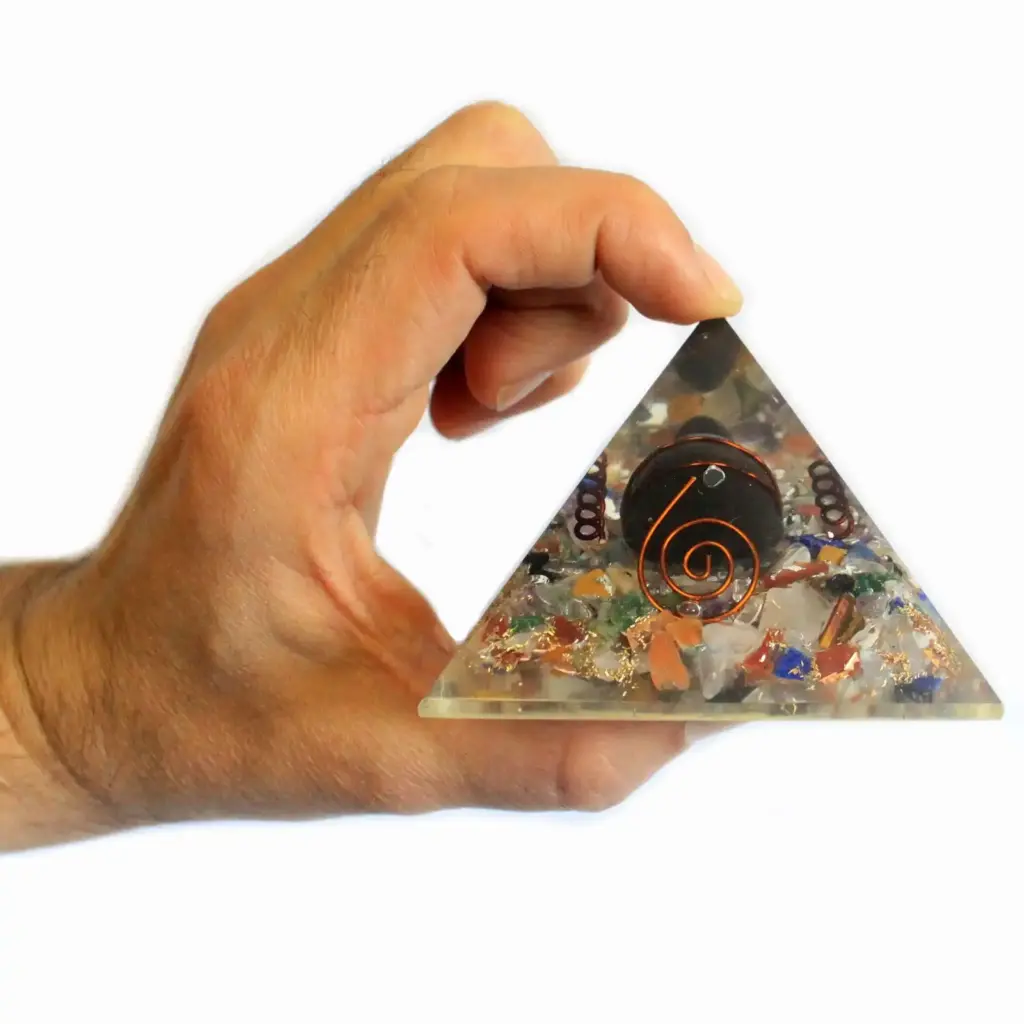 Med Orgonite Pyramid 60mm Gemchips, Copper, Turtle | www.artisangoods.co.uk 2 Med Orgonite Pyramid 60mm Gemchips, Copper, Turtle | www.artisangoods.co.uk 2