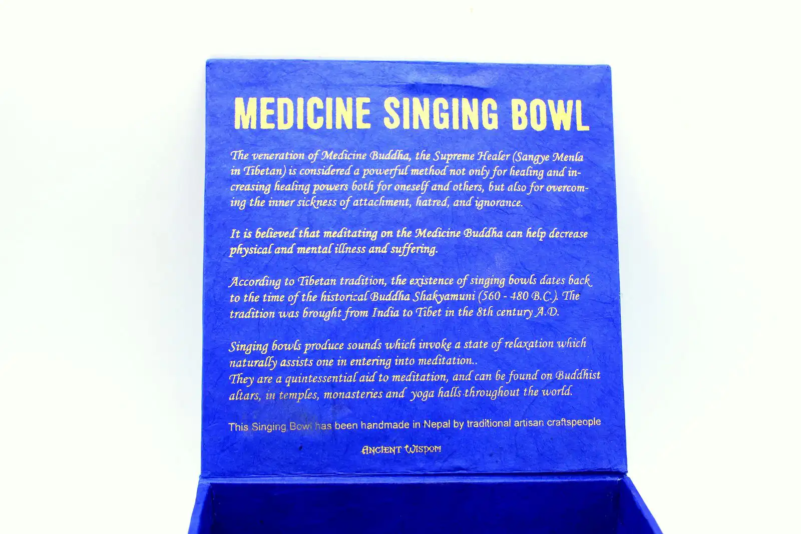 Medicine Buddha Singing Bowl Set 10cm (min 500gm) | www.artisangoods.co.uk 9 Medicine Buddha Singing Bowl Set 10cm (min 500gm) | www.artisangoods.co.uk 8