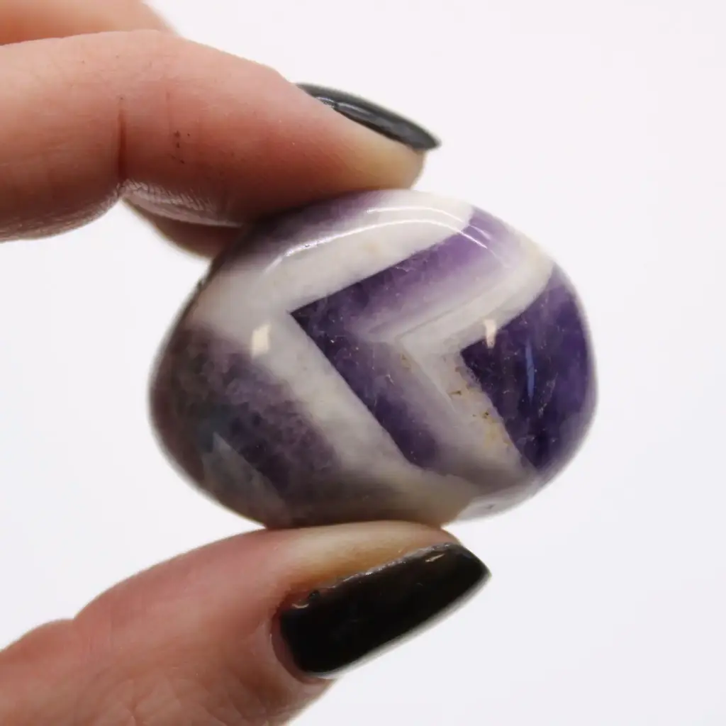 Medium African Tumble Stones – Amethyst – Chevron | www.artisangoods.co.uk 3 Medium African Tumble Stones – Amethyst – Chevron | www.artisangoods.co.uk 3