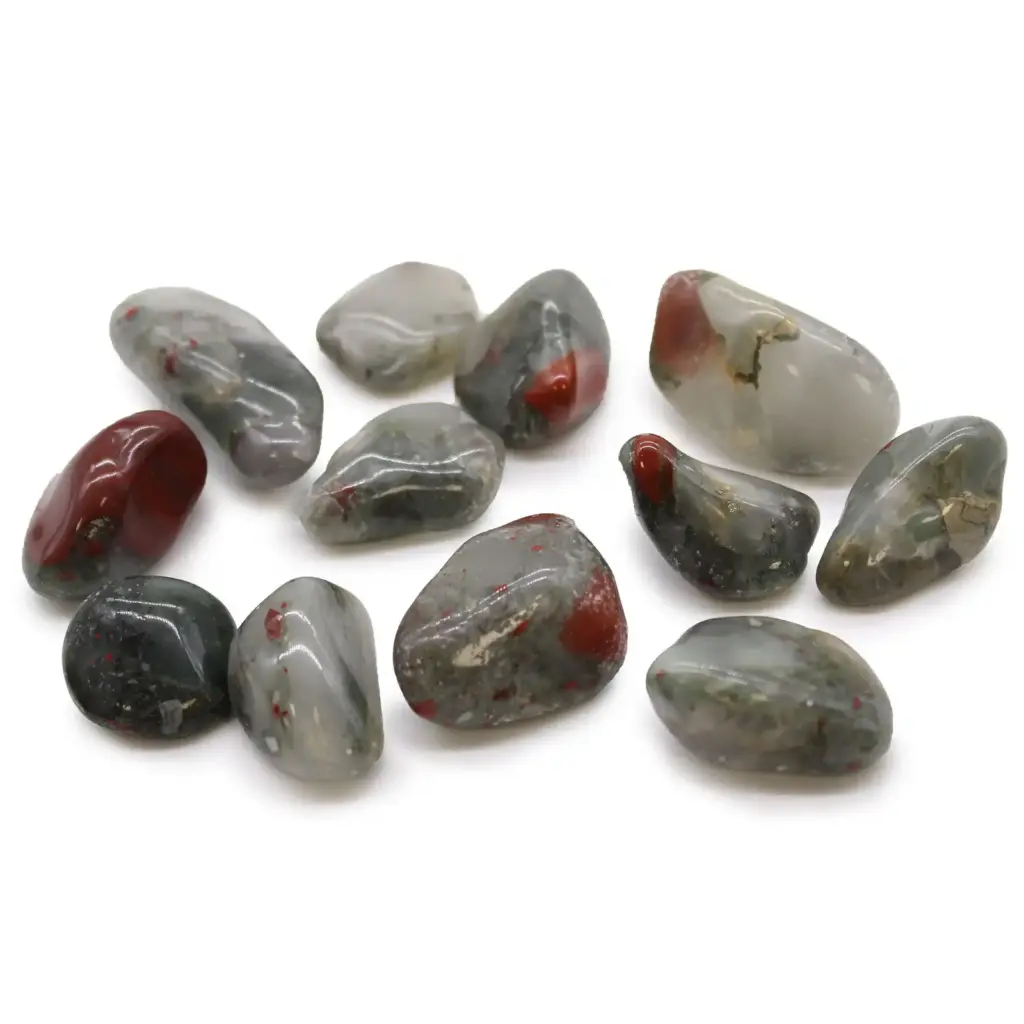 Medium African Tumble Stones – Bloodstone – Sephtonite | www.artisangoods.co.uk