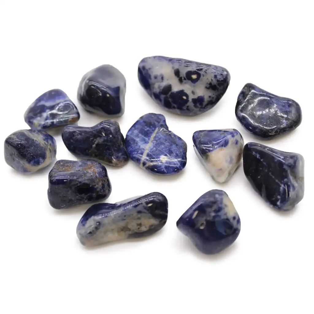 Medium African Tumble Stones – Sodalite – Pure Blue | www.artisangoods.co.uk