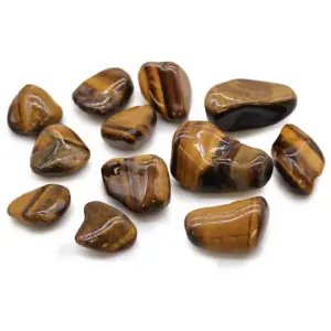 Medium African Tumble Stones – Tigers Eye – Golden | www.artisangoods.co.uk