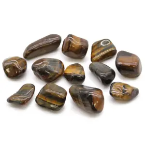 Medium African Tumble Stones – Tigers Eye – Varigated | www.artisangoods.co.uk