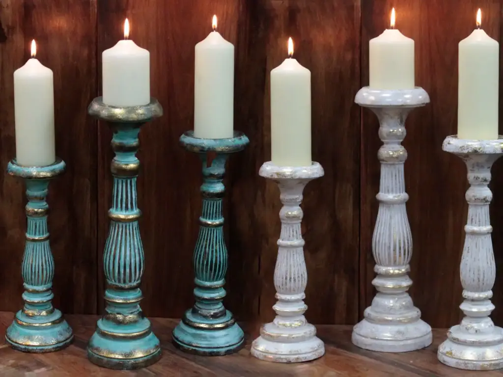 Medium Candle Stand – White Gold | www.artisangoods.co.uk 6