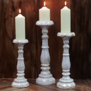 Medium Candle Stand – White Gold | www.artisangoods.co.uk 4