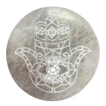 Medium Charging Plate 10cm – Hamsa | www.artisangoods.co.uk 2 Medium Charging Plate 10cm – Hamsa | www.artisangoods.co.uk 1