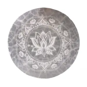 Medium Charging Plate 10cm –  Lotus Mandala | www.artisangoods.co.uk 2