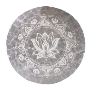 Medium Charging Plate 10cm –  Lotus Mandala | www.artisangoods.co.uk 3