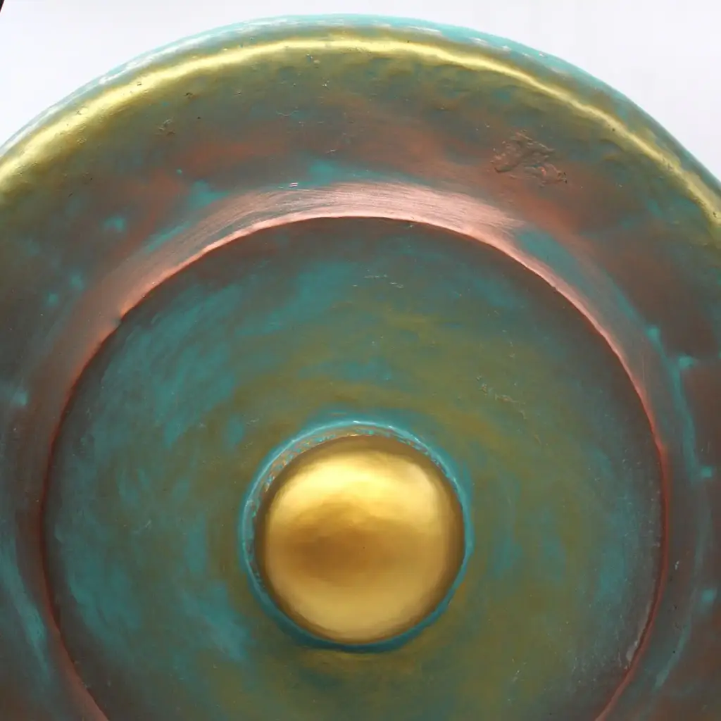 Medium Gong in Stand – 50cm – Greenwash | www.artisangoods.co.uk 3