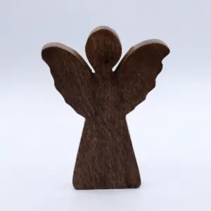 Medium Mango Wood Angel – Gold Decor | www.artisangoods.co.uk 7