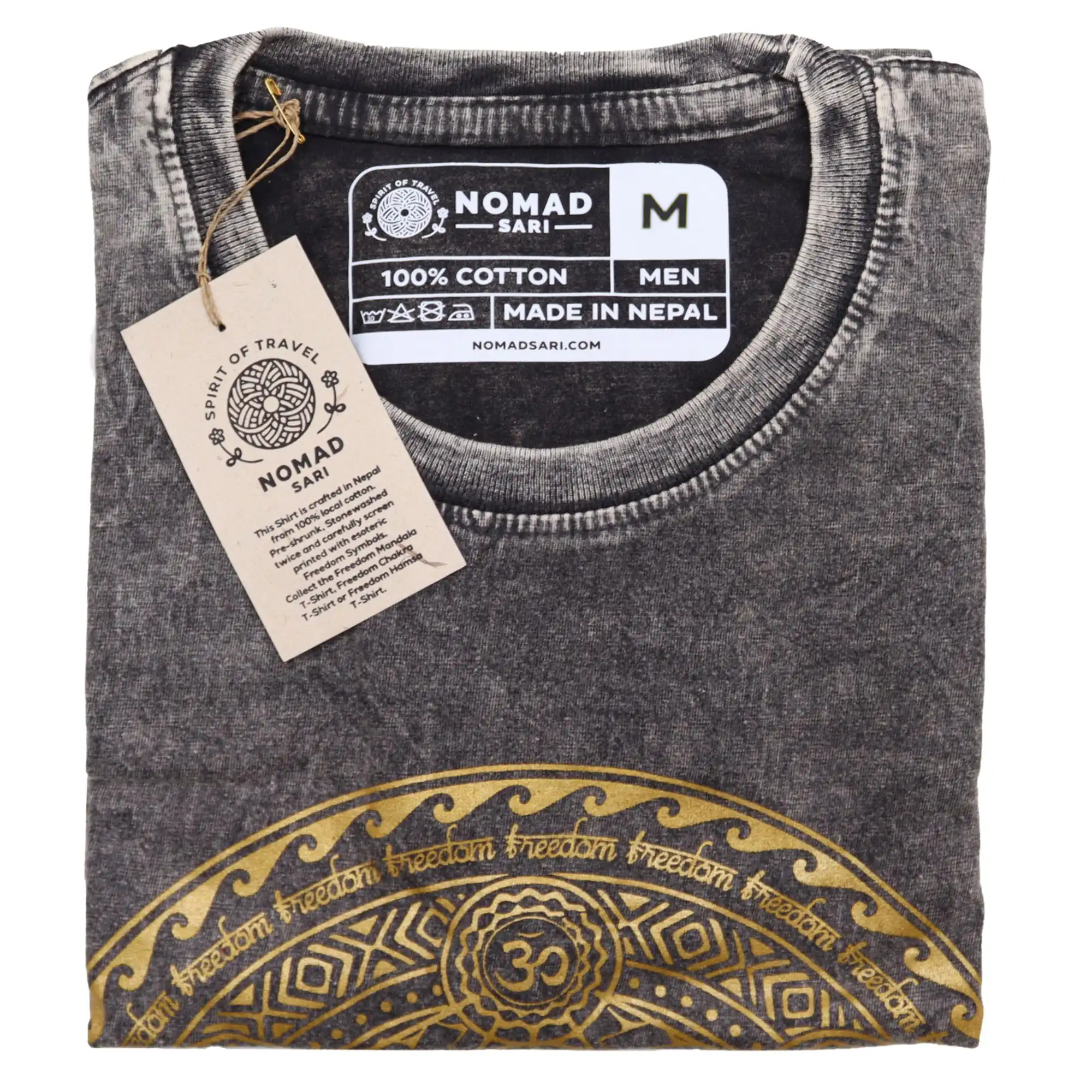 Medium Stone Washed T-Shirt – Chakra – Dark Grey | www.artisangoods.co.uk 2 Medium Stone Washed T-Shirt – Chakra – Dark Grey | www.artisangoods.co.uk 1