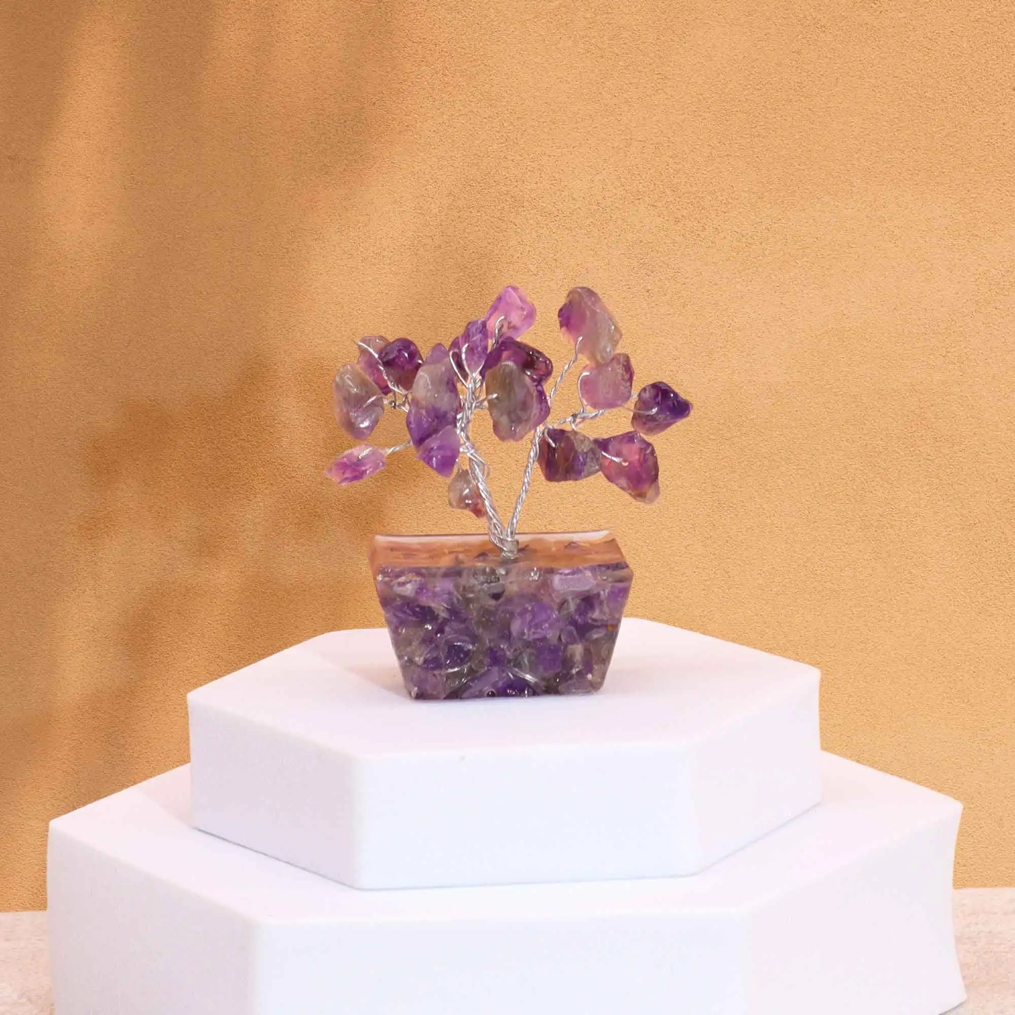 Mini Gemstone Tree On Orgonite Base – Amethyst (15 stones) | www.artisangoods.co.uk 3 Mini Gemstone Tree On Orgonite Base – Amethyst (15 stones) | www.artisangoods.co.uk 2