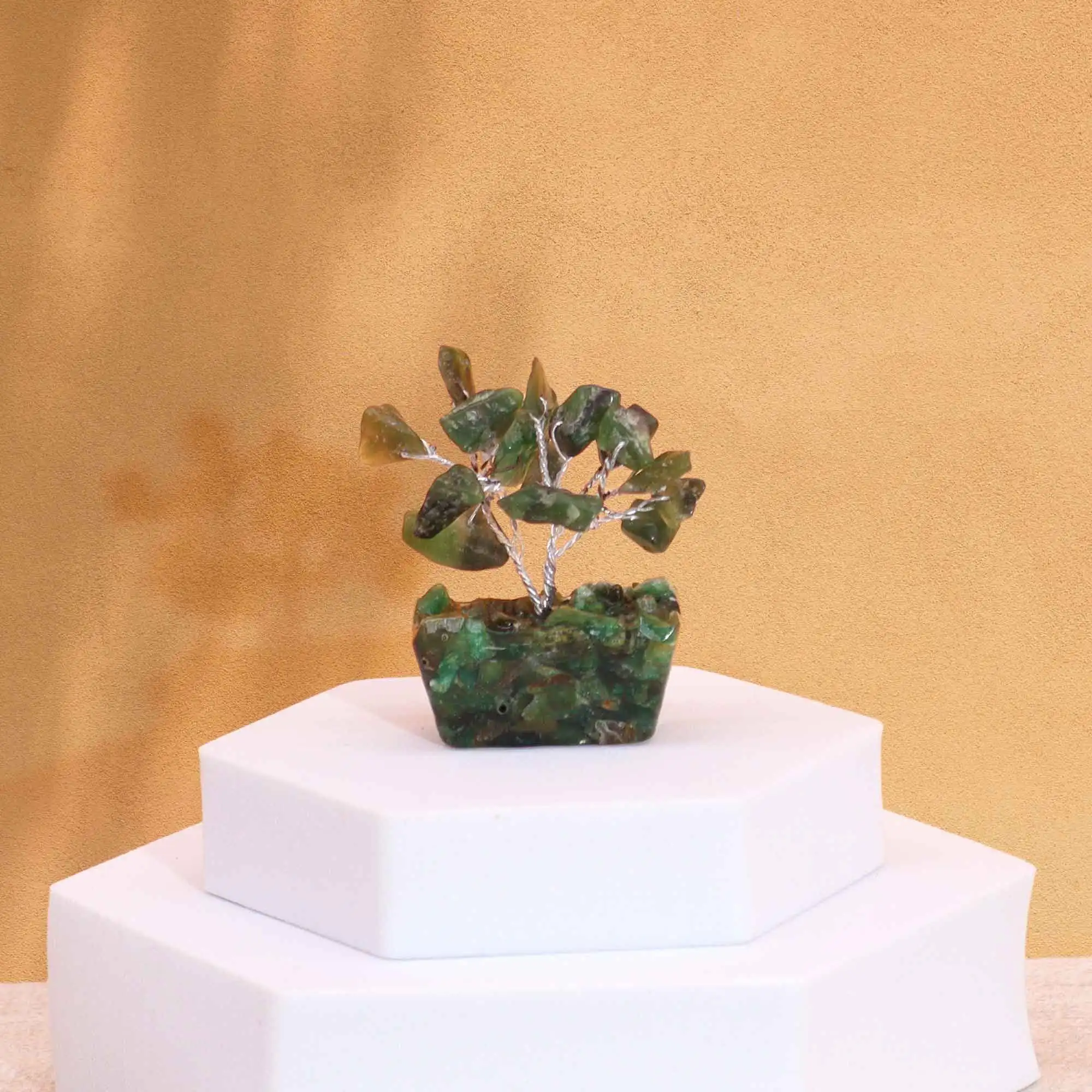 Mini Gemstone Tree On Orgonite Base – Green Aventurine (15 stones) | www.artisangoods.co.uk 6 Mini Gemstone Tree On Orgonite Base – Green Aventurine (15 stones) | www.artisangoods.co.uk 5