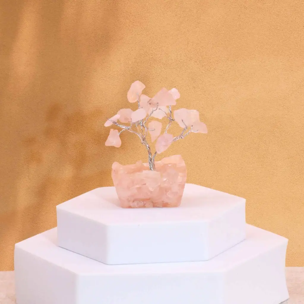 Mini Gemstone Tree On Orgonite Base – Rose Quartz (15 stones) | www.artisangoods.co.uk 6