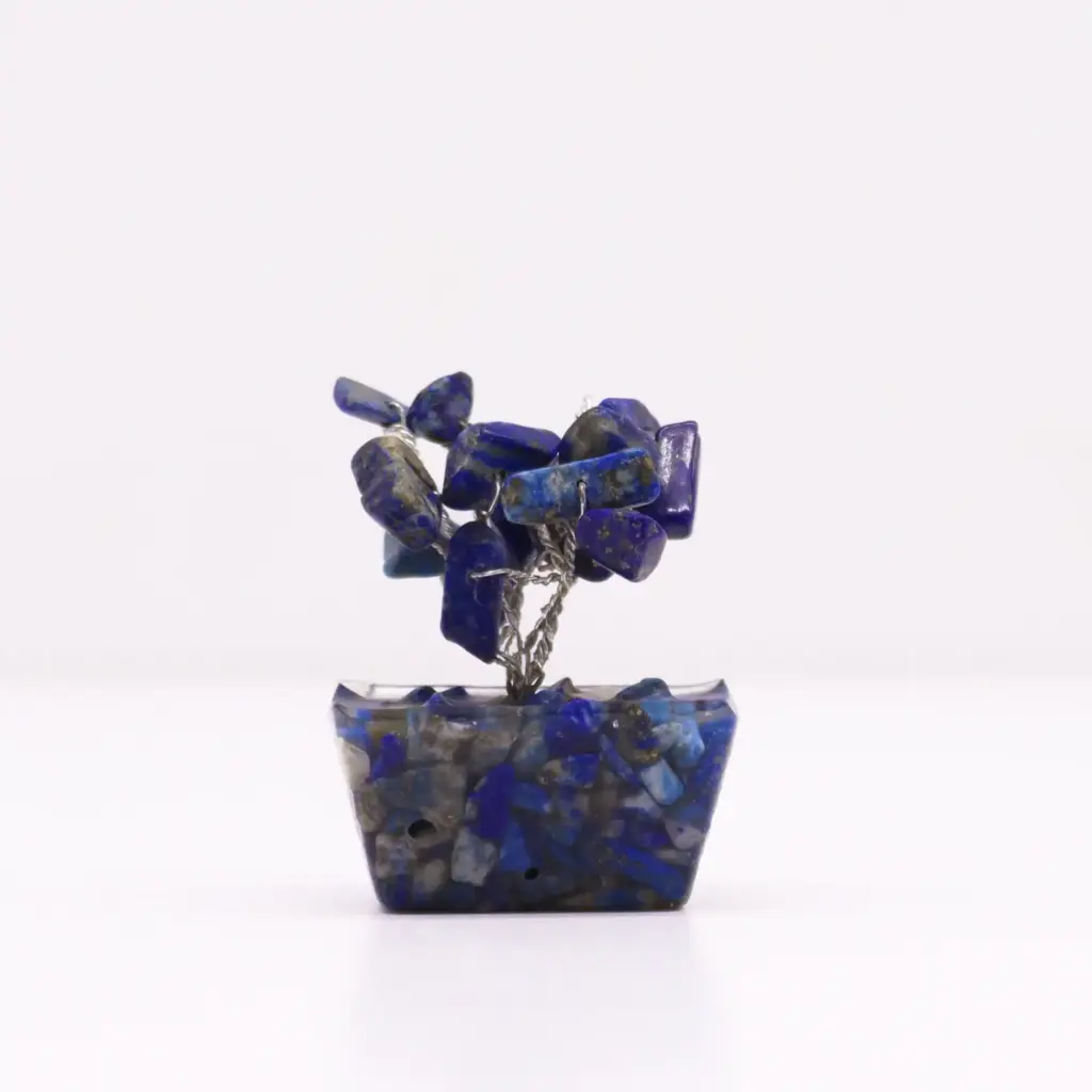 Mini Gemstone Tree On Orgonite Base – Sodalite (15 stones) | www.artisangoods.co.uk